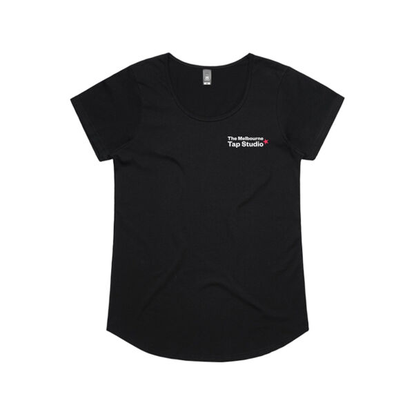 MTS Black Scoop Neck Tee Thumbnail