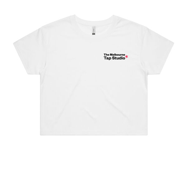 MTS White Crop Tee Thumbnail
