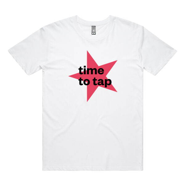 Time to Tap White Tee Thumbnail
