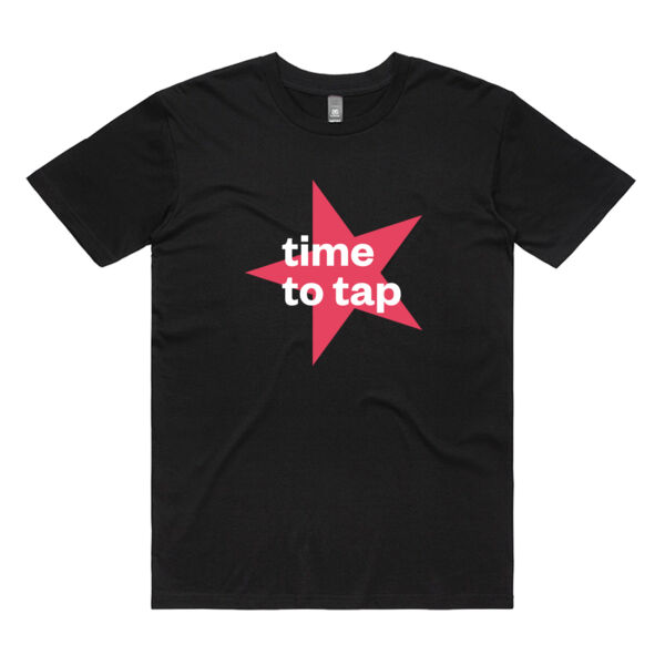 Time to Tap Black Tee Thumbnail
