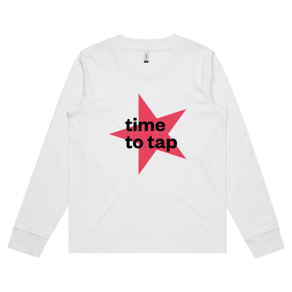 Time to Tap White Long Sleeve Thumbnail
