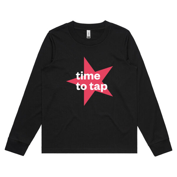 Time to Tap Black Long Sleeve Thumbnail
